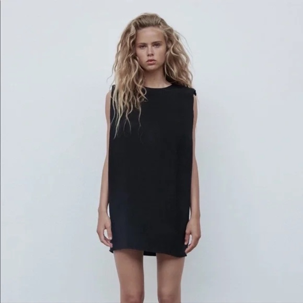Zara Black Sleeveless Mini Dress